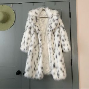 Nowrain spotted faux fur coat